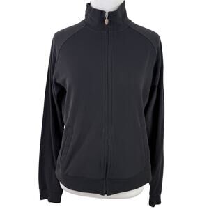 Beyond Yoga Fila Women's Black Zip Up Jacket Size Medium